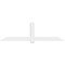 Ekena Millwork Eugene Architectural Grade PVC Gable Bracket, 96"W x 28"H x 2"D x 6"F, 7/12 Pitch GBP096X28X0206EUG00 - alternate 2